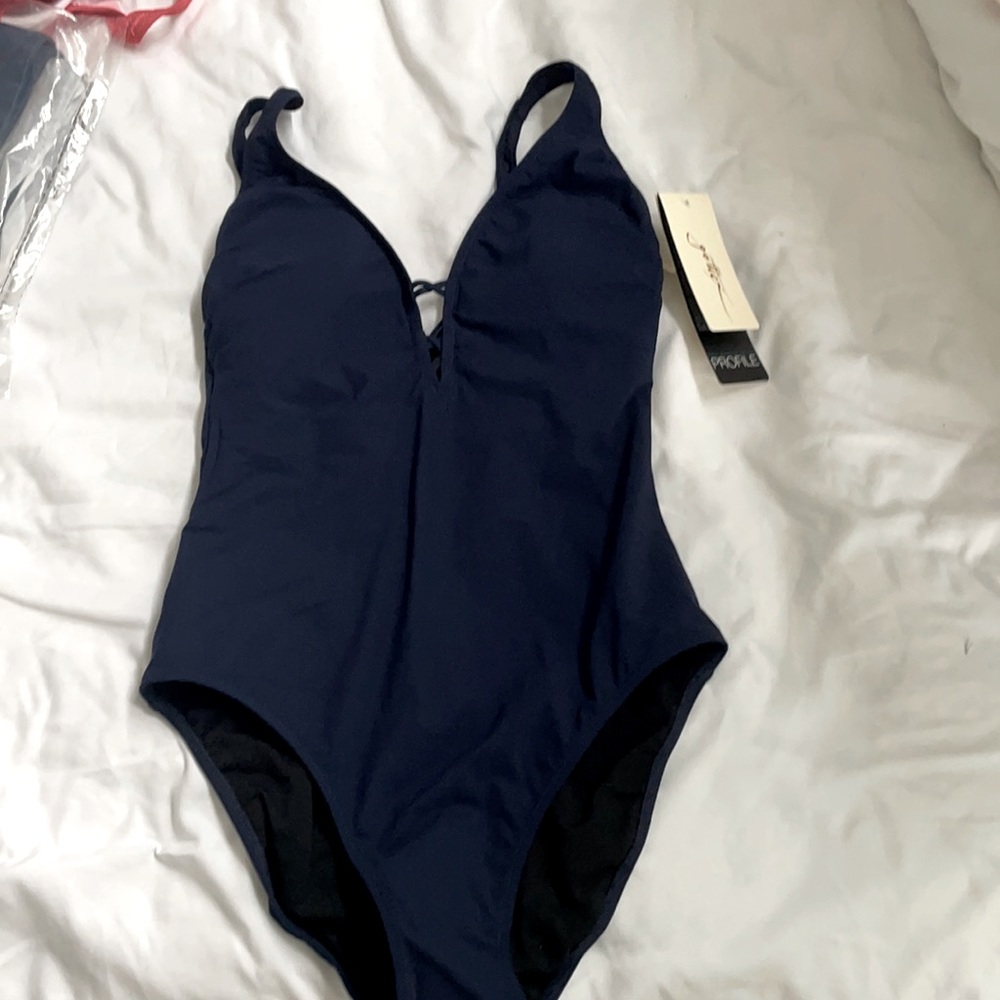 Gottex navy blue bathing suit size 8